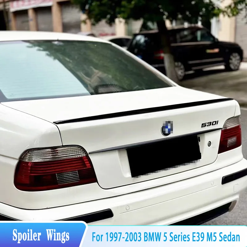 

For 1997--2003 BMW 5 Series E39 M5 Sedan Rear Trunk Lid Spoiler Wings ABS Material Car Parts Tuning Body Kit Styling Accessories