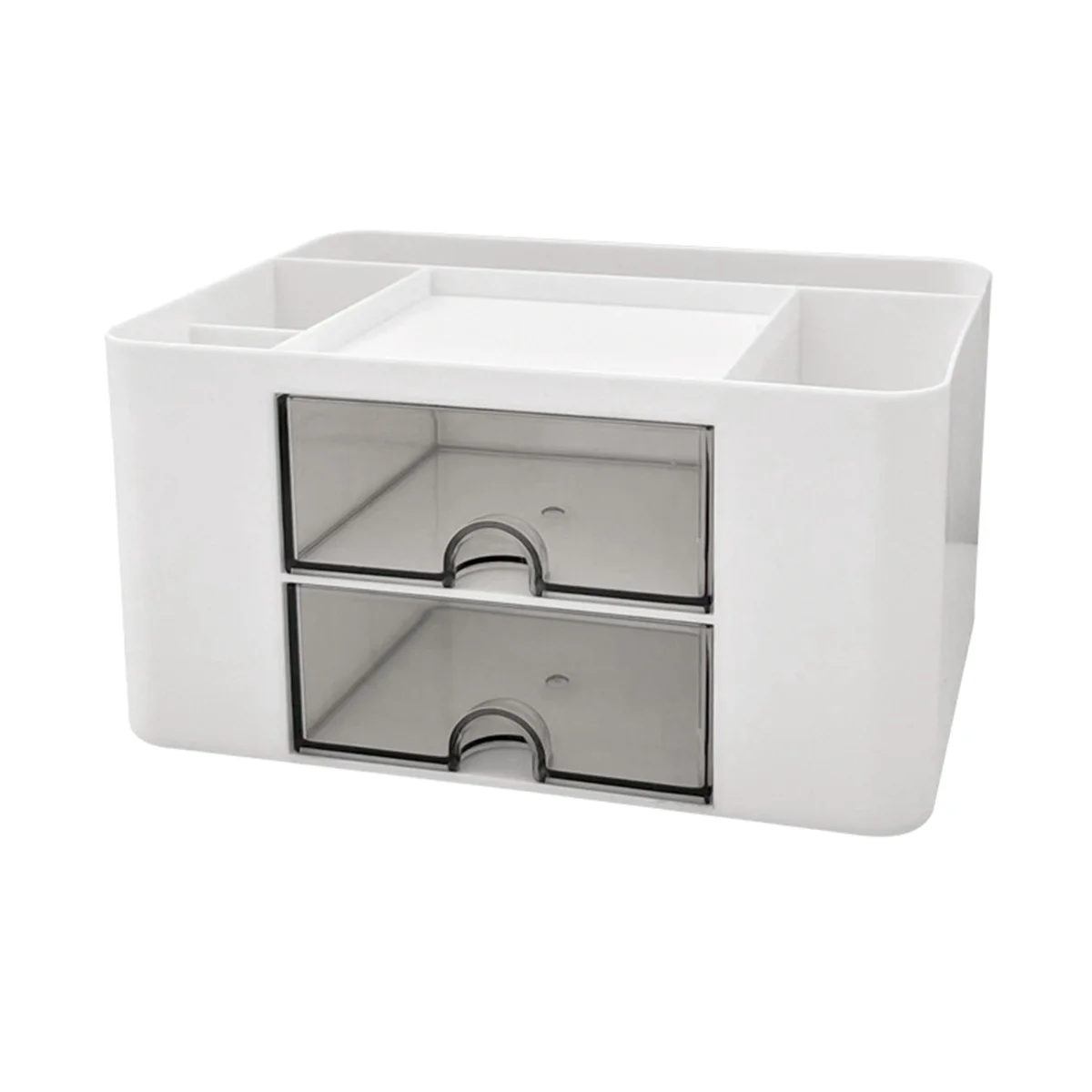 Desk Storage Box 2 Pumping Desktop Pencil Storage Box Suitable for Table Office School Family