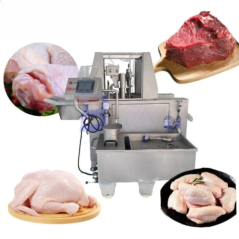 Customized Pneumatic Salty Brine Salt Water Injection Machine Hot Selling Saline Injector for Meat in Restaurants and Food Shops