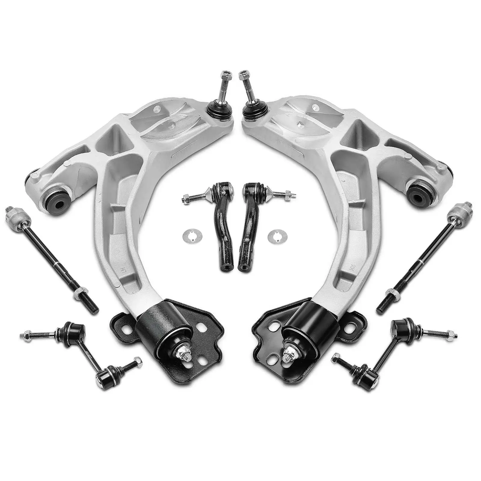 A-Premium 8x Front Control Arm w/Ball Joint Sway Bar Link & Tie Rod End for Ford Crown Victoria 2003-2006 Lincoln Town Car