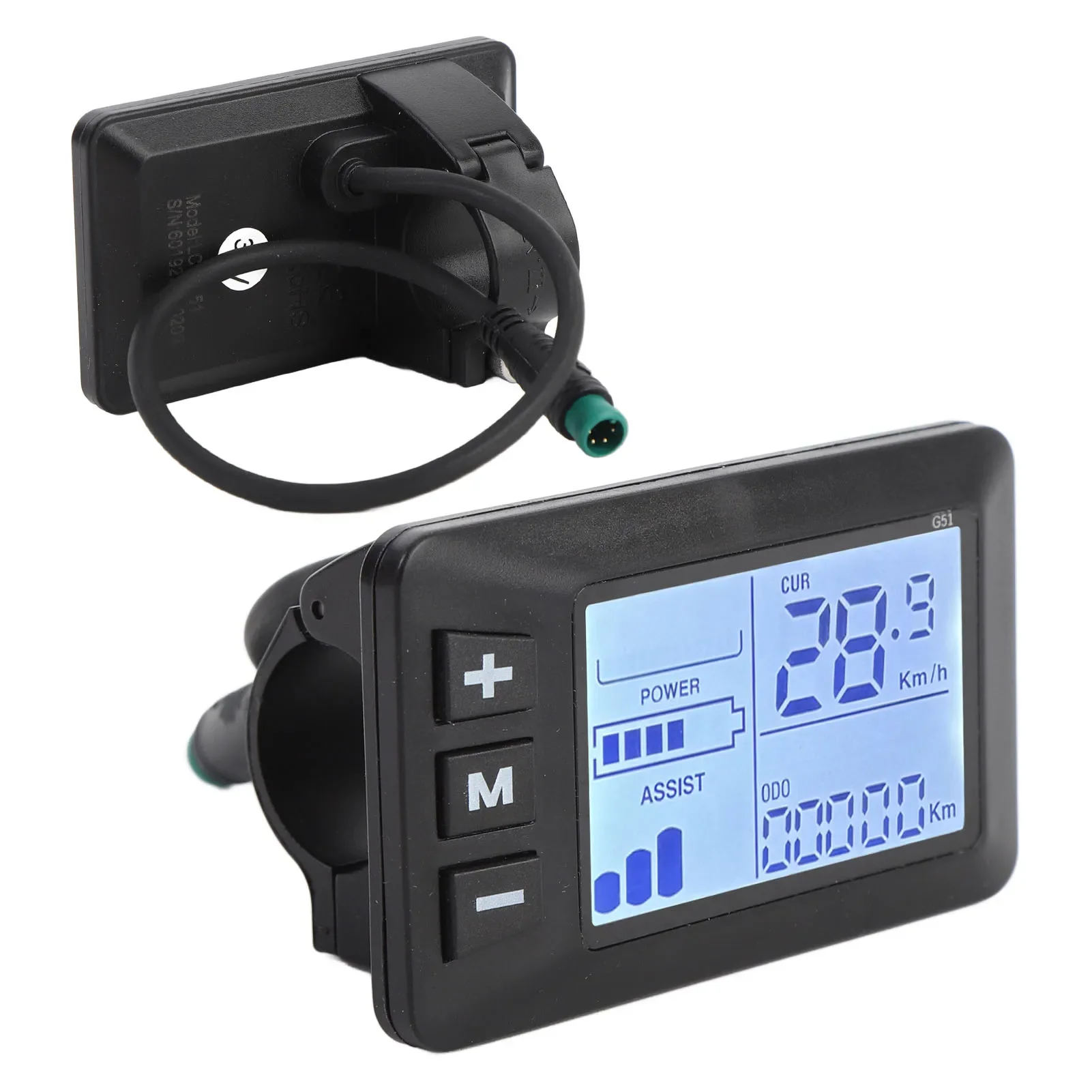 Electric Bike Modification Control Panel 5 Pin Connector LCD Display Bicycle Speedometer Electric Scooter LCD Panel Controller