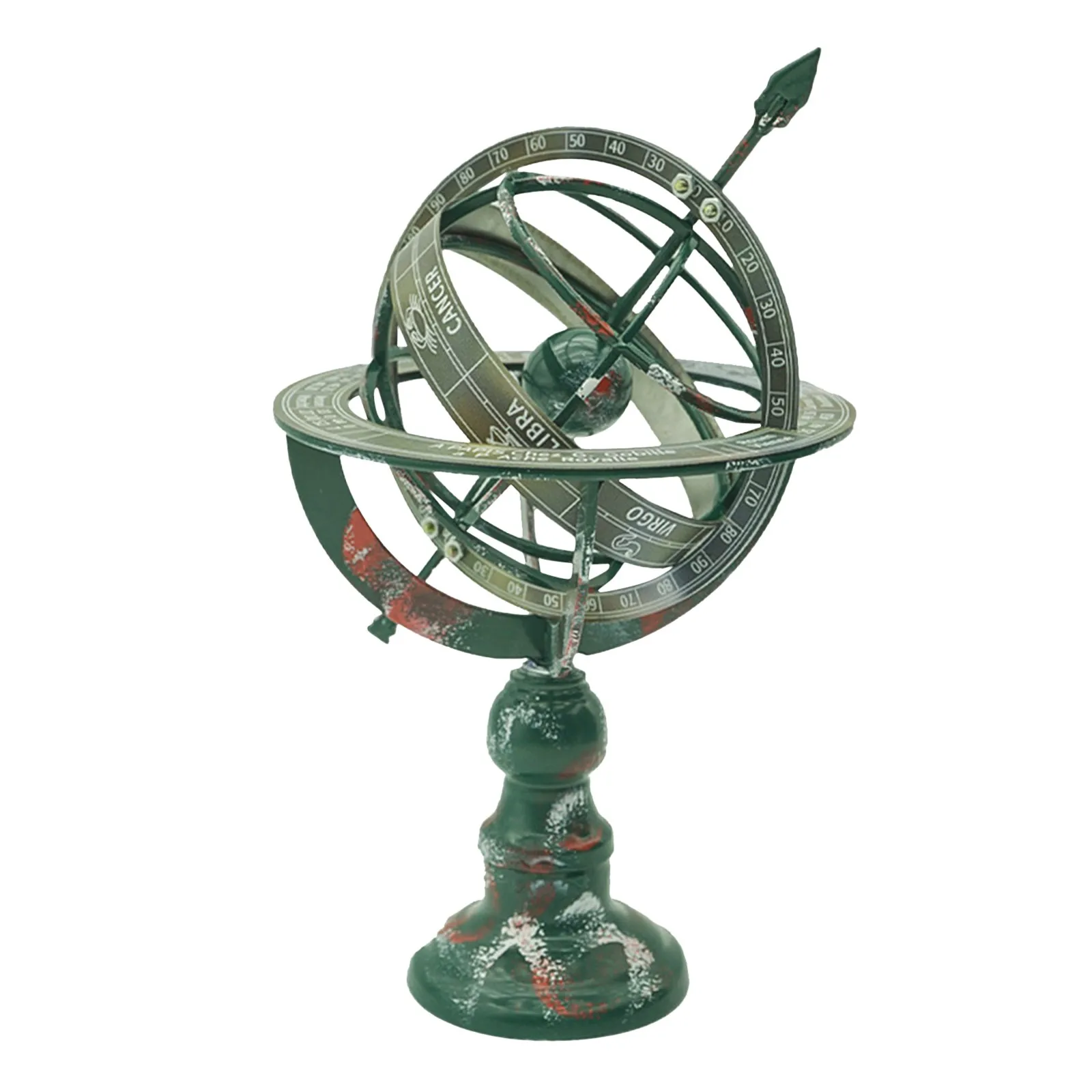 World Globe Modern Map In Antique Color Educational/Geographic Armillary World Sphere Modern Desktop Decorative Shelf Items