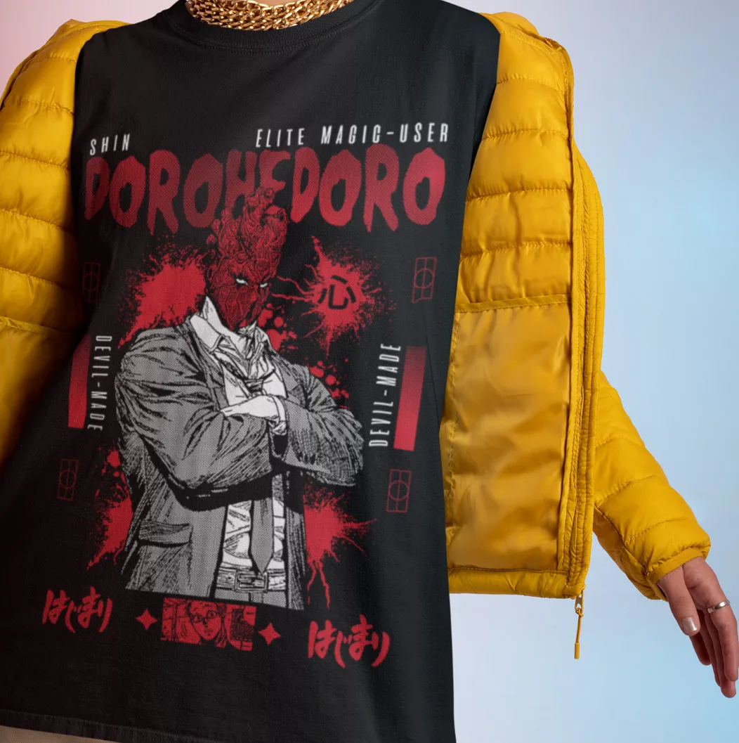 Dorohedoro T-shirt Shin Shirt Noi Tshirt Nikaido Kaiman Anime Tee Manga