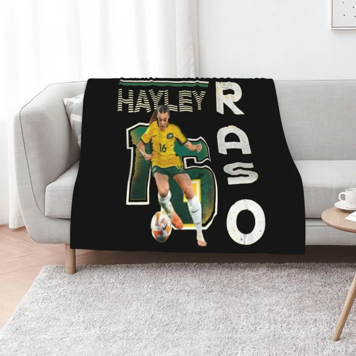 Hayley raso Throw Blanket Warm Bed Fashionable Hair Plaid Weighted Travel Blankets