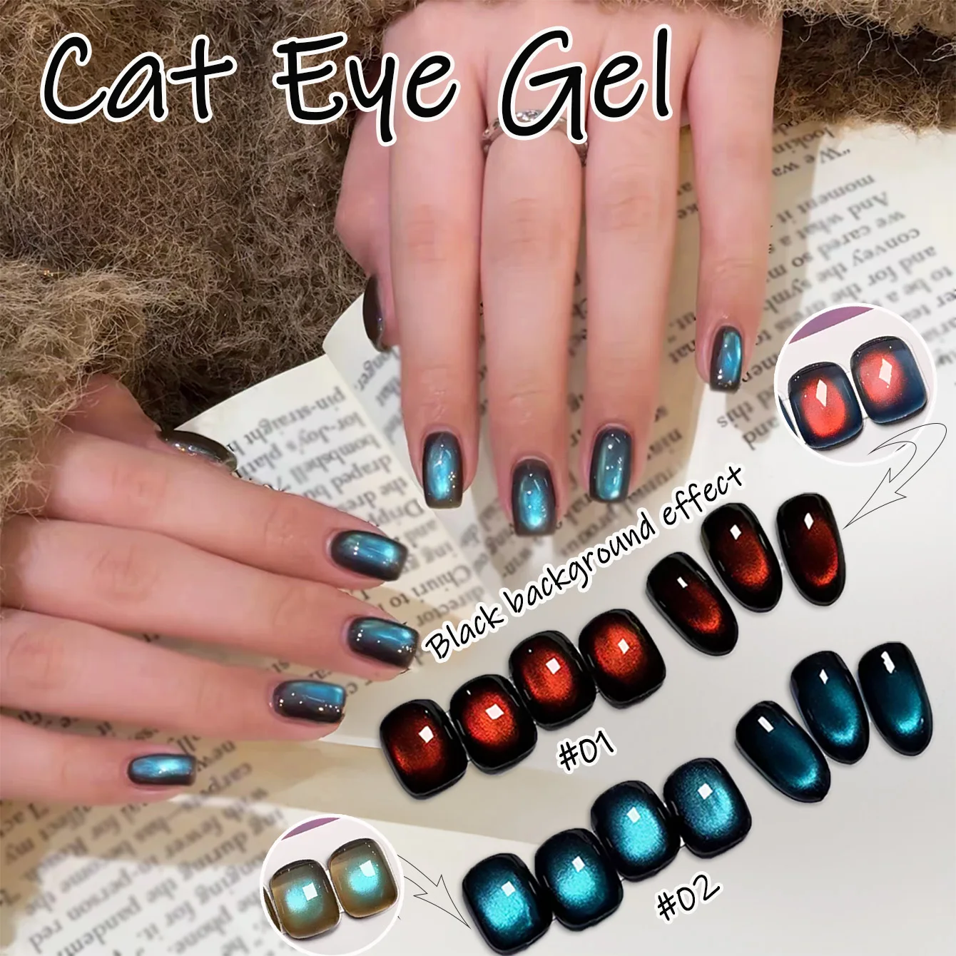 1 pièces WS automne hiver ongles bleu rouge perle de verre oeil de chat Gel vernis à ongles populaire tout-match blanchiment Nail Art pour Salon de manucure