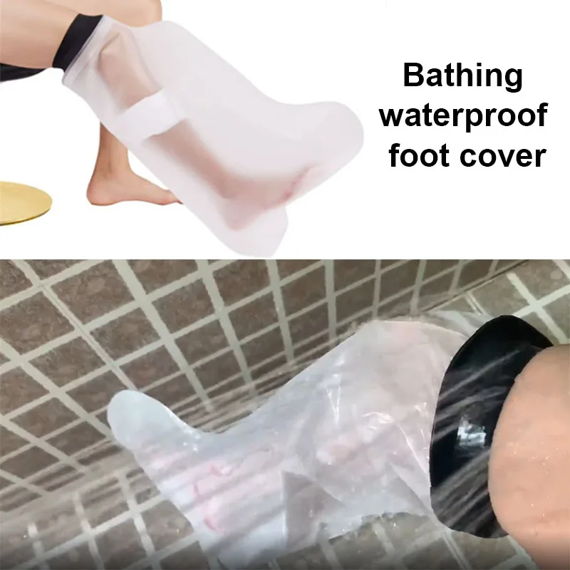 Unisex Shower Cover Adult Waterproof Sealed Cast Bandage Protector Wound Leg Foot Arm Palm Bath Protective Ring Sleeve 1pcs