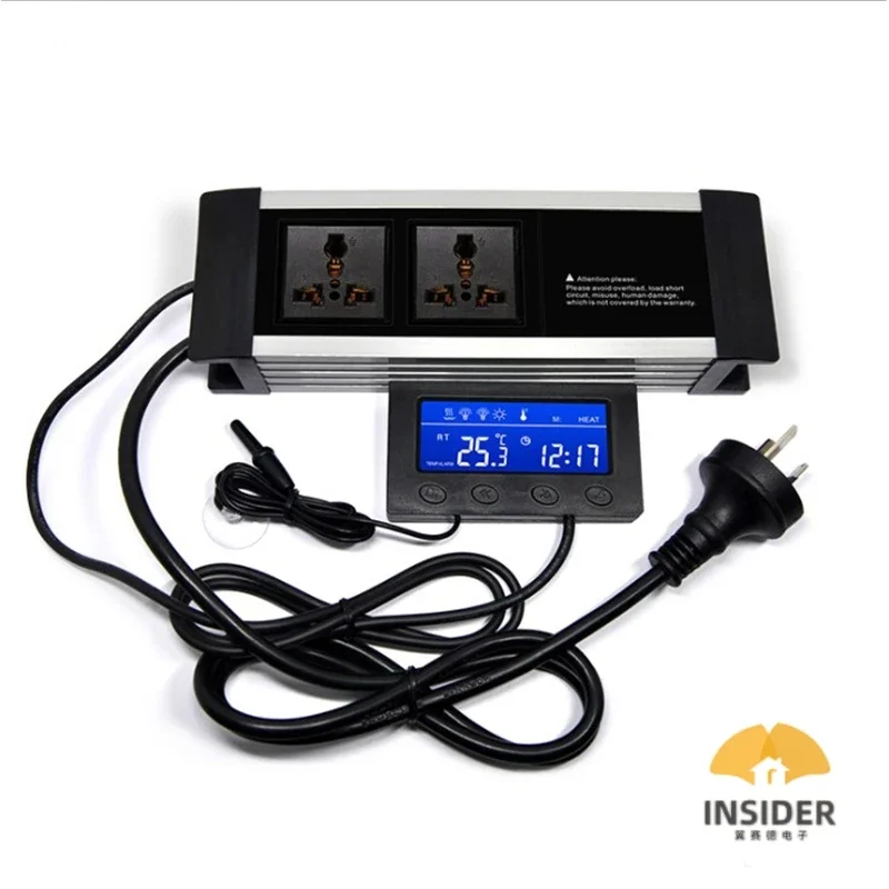 Digital Temperature Controller Outlet Thermostat For Aquarium, Incubator, Pet Breeding, Reptiles