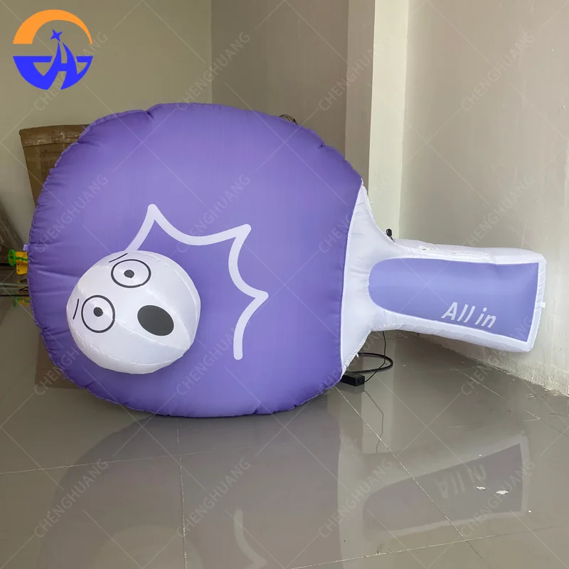 

Customized inflatable cartoon racket model for sports themed outdoor advertising and promotional activities decorative props