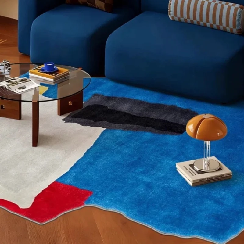 Irregular Shape Living Room Decoration Dopamine Carpet Large Area Rugs for Bedroom Washable Lounge Rug Anti-slip Study Floor Mat