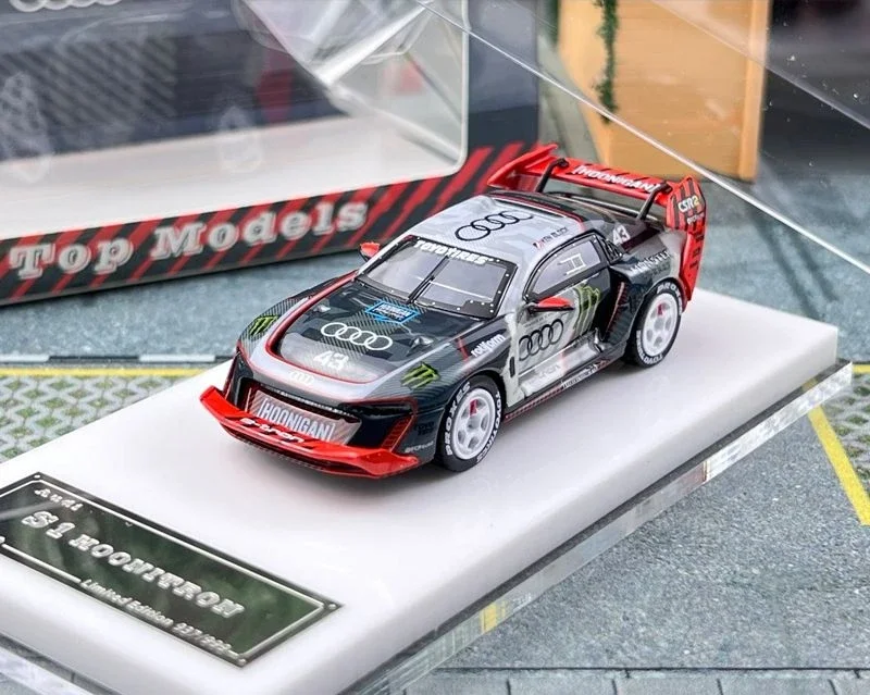 1:64 Audi S1 Hoonitron Brick Tertiary Drift Dashen Alloy Car Model