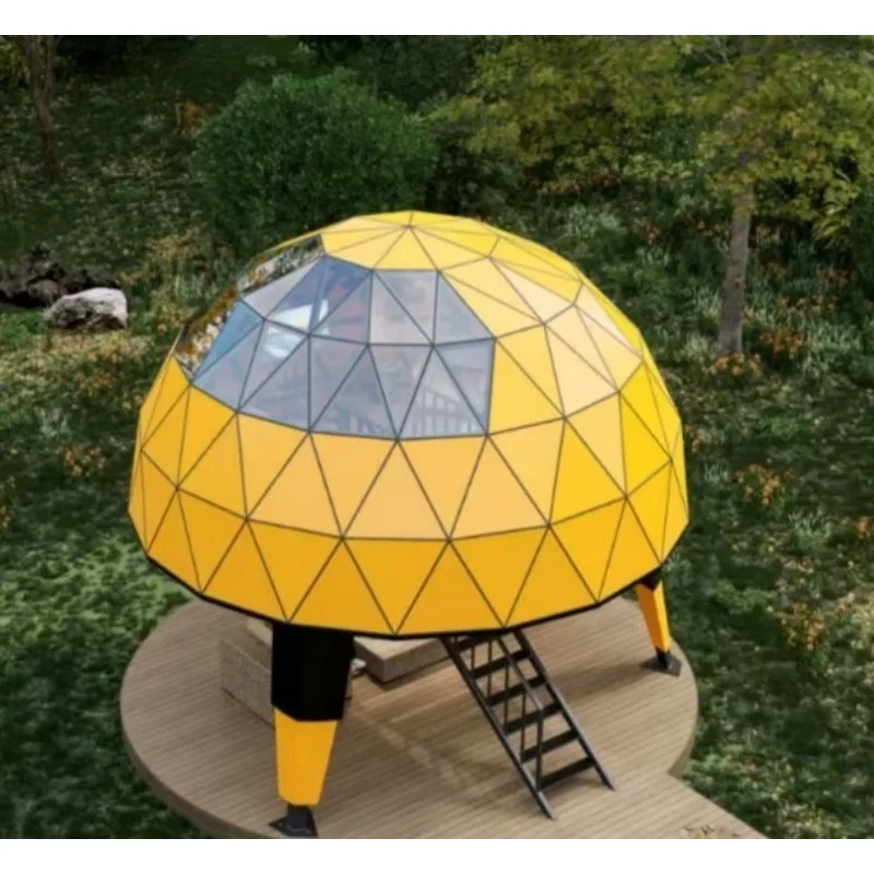Large Glass Dome Bubble House for Scenic Spots & Glamping Homestays, 360° Transparent Removable Inflatable Bubble Cabin