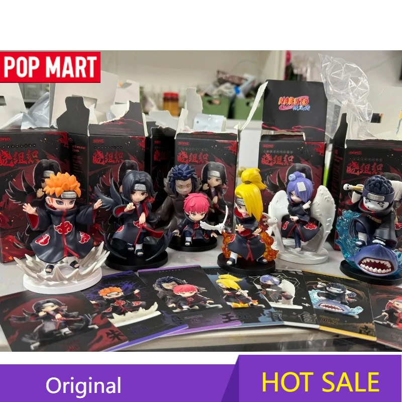 POPMART الرنين غونغ ناروتو شيبودن الحرب أكيرا سلسلة تنظيم الحلي الزخرفية صندوق أعمى الشكل سلسلة الهدايا #1