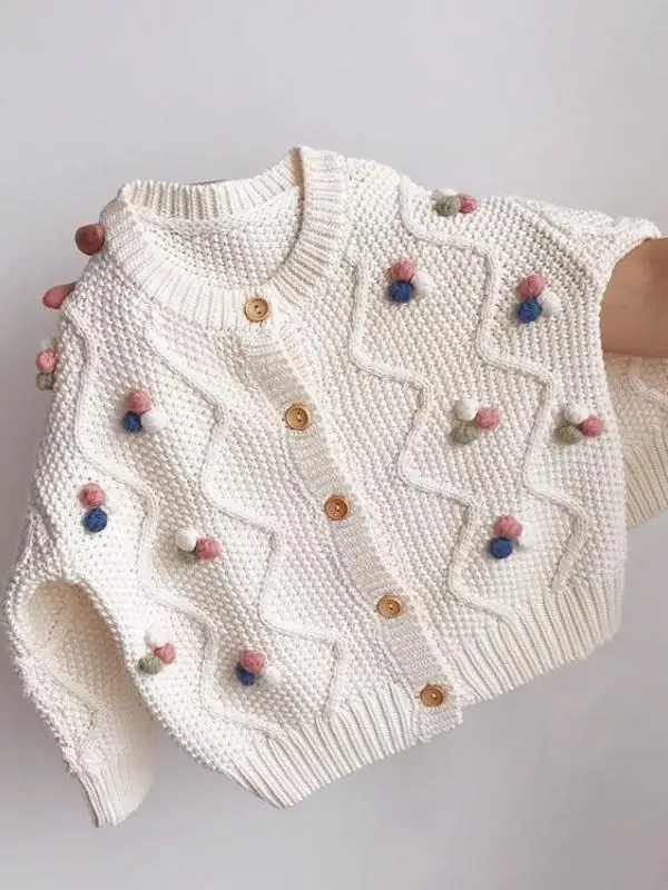 

Моющийся вязаный свитер круглого цвета на одной пуговице для девочек, весенне-осенняя одежда, базовый слой, корейский длинный свитер из меха кролика