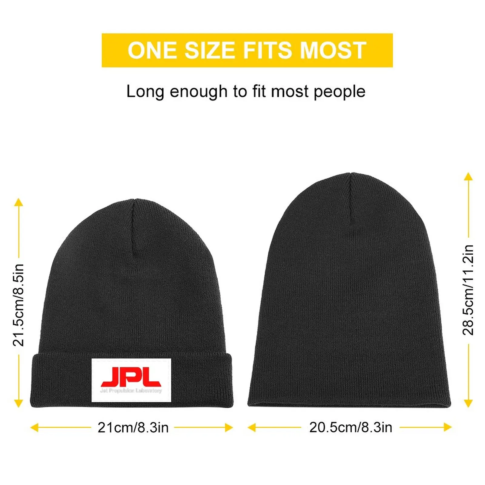 Jet Propulsion Laboratory (JPL) Logo for Dark Colors ONLY Knitted Hat derby hat Ball Cap Woman Hat Men's