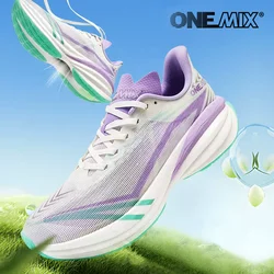 ONEMIX 2024 nowy płyta węglowa maraton buty do biegania Pro testuje stabilne wsparcie dla amortyzujących ultralekkich trampek typu Bounce