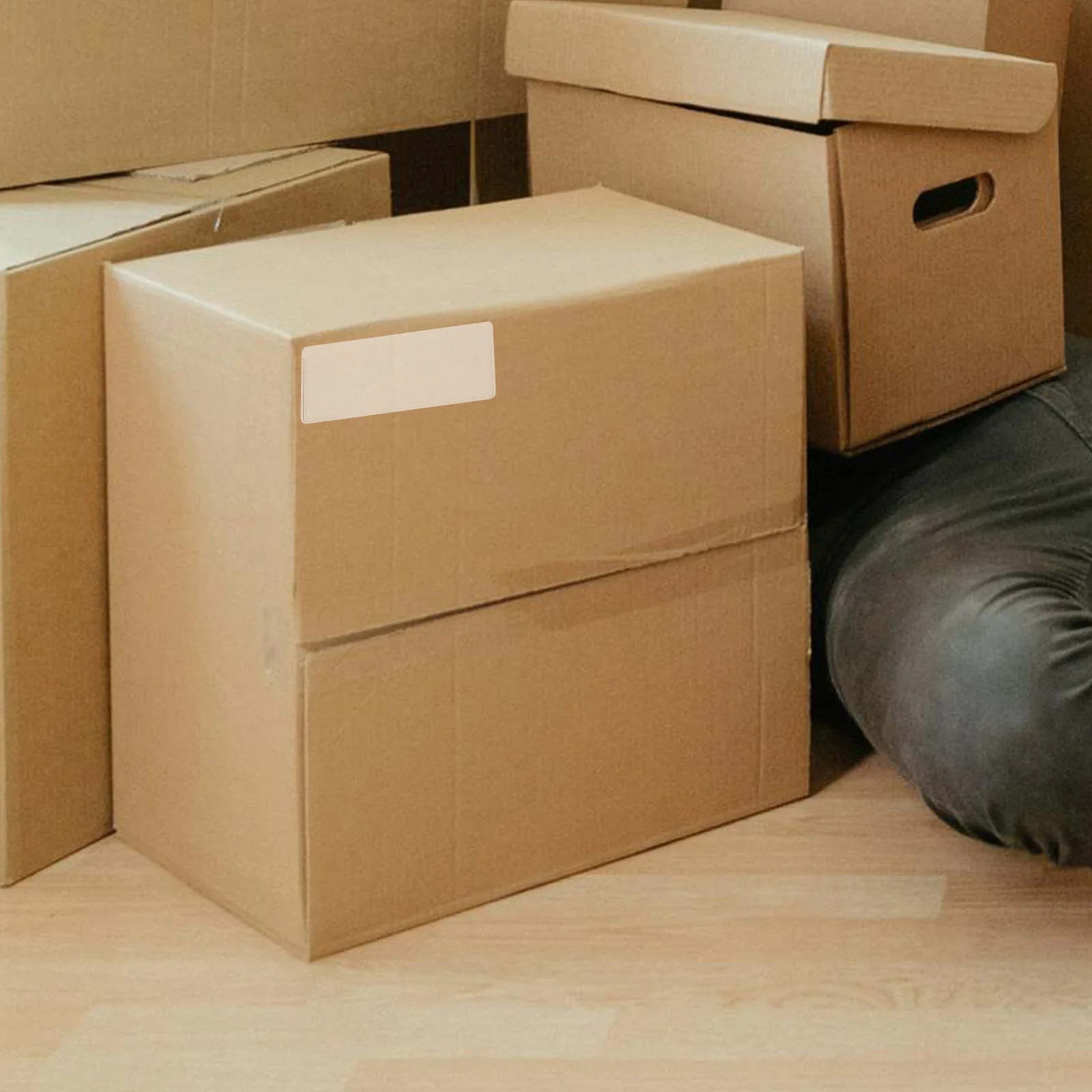 24 pezzi porta etichette trasparenti autoadesivi buste in plastica impermeabili per contenitori di stoccaggio etichette armadietti cassetti etichette per scaffali