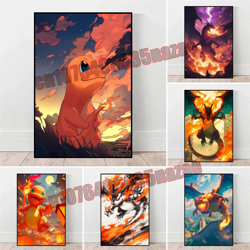 

Japanese Anime Pokemon Cute High Definition High Quality Canvas Painting Poster Suitable for Bedroom Home Living Room Decoration