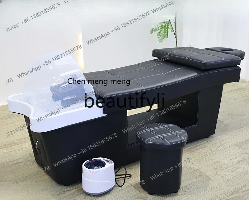 cn8350 ss New Hair treatment shampoo bed Barber shop Thai massage Fumigation water circulating bed s8350