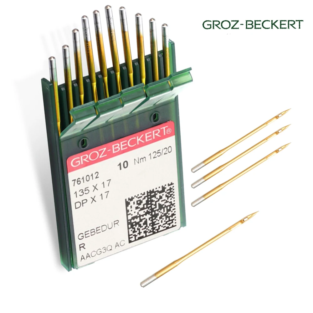 100PCS Sewing Machine Needles Groz-Beckert DPX17 135x17 Gebedur Titanium Needles For Synchronous Industrial Sewing Machine