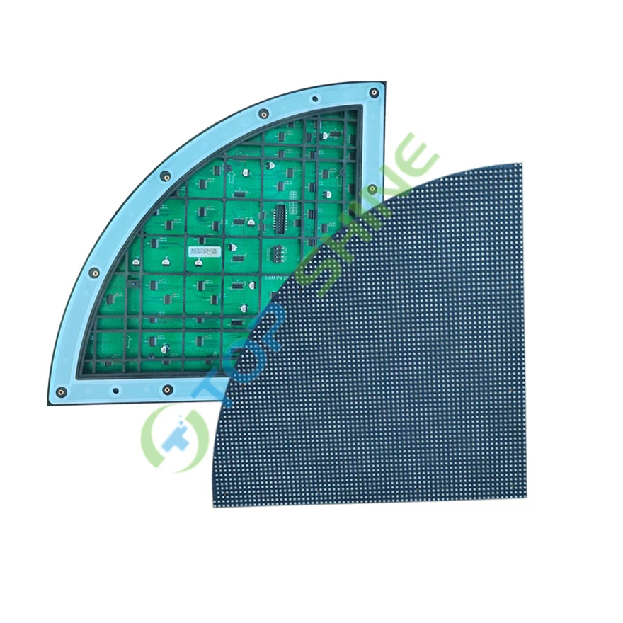 Waterproof Full Color Dual Sides Circular Scrolling Brand Signage Board  Round LED Logo Display Screen for Advertising