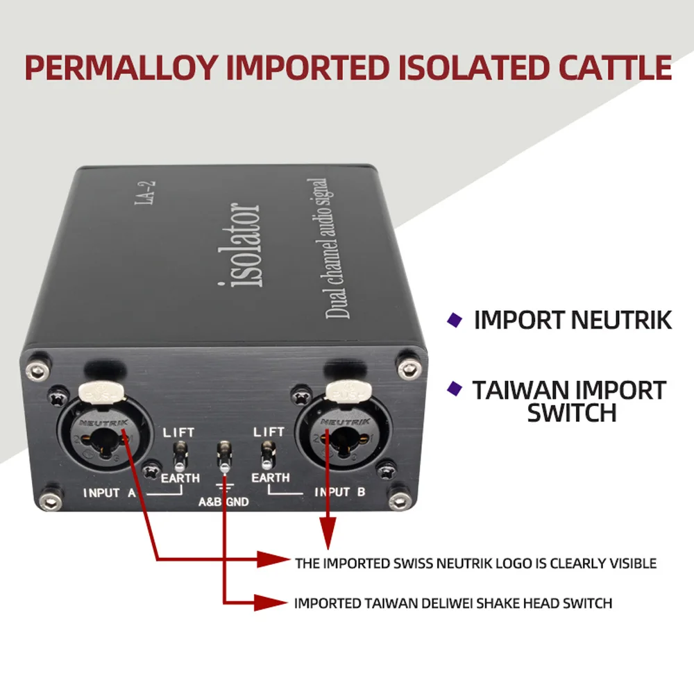 

Audio Isolator Eliminates Acoustic Current Acoustic Noise Anti-interference Eliminator Common ground Isolator