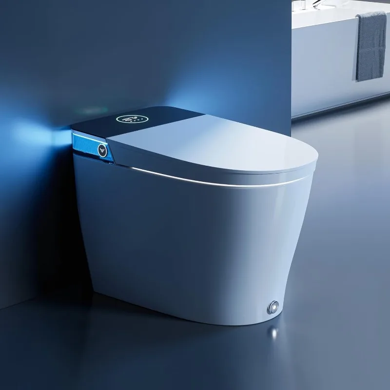 

Best-selling Artistic Design Smart Toilet Bidet Functions Auto-Lid Instant Warm Water Heated Seat Dryer Remote Controlled Floor