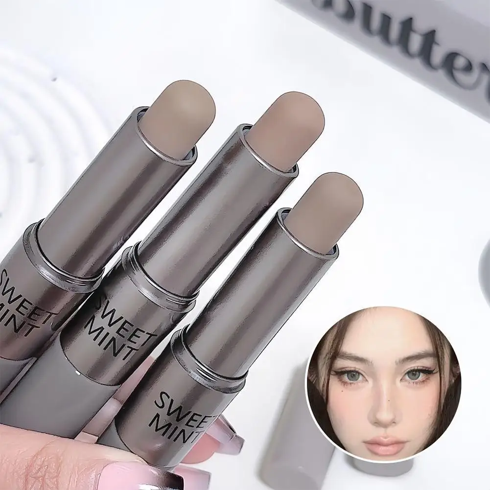 Nawilżający Matujący Korektor w Sztyfcie Konturowanie Gładki Długotrwały Cień do Nosa 3D Wodoodporny Rozświetlacz do Twarzy Konturowanie Makijaż