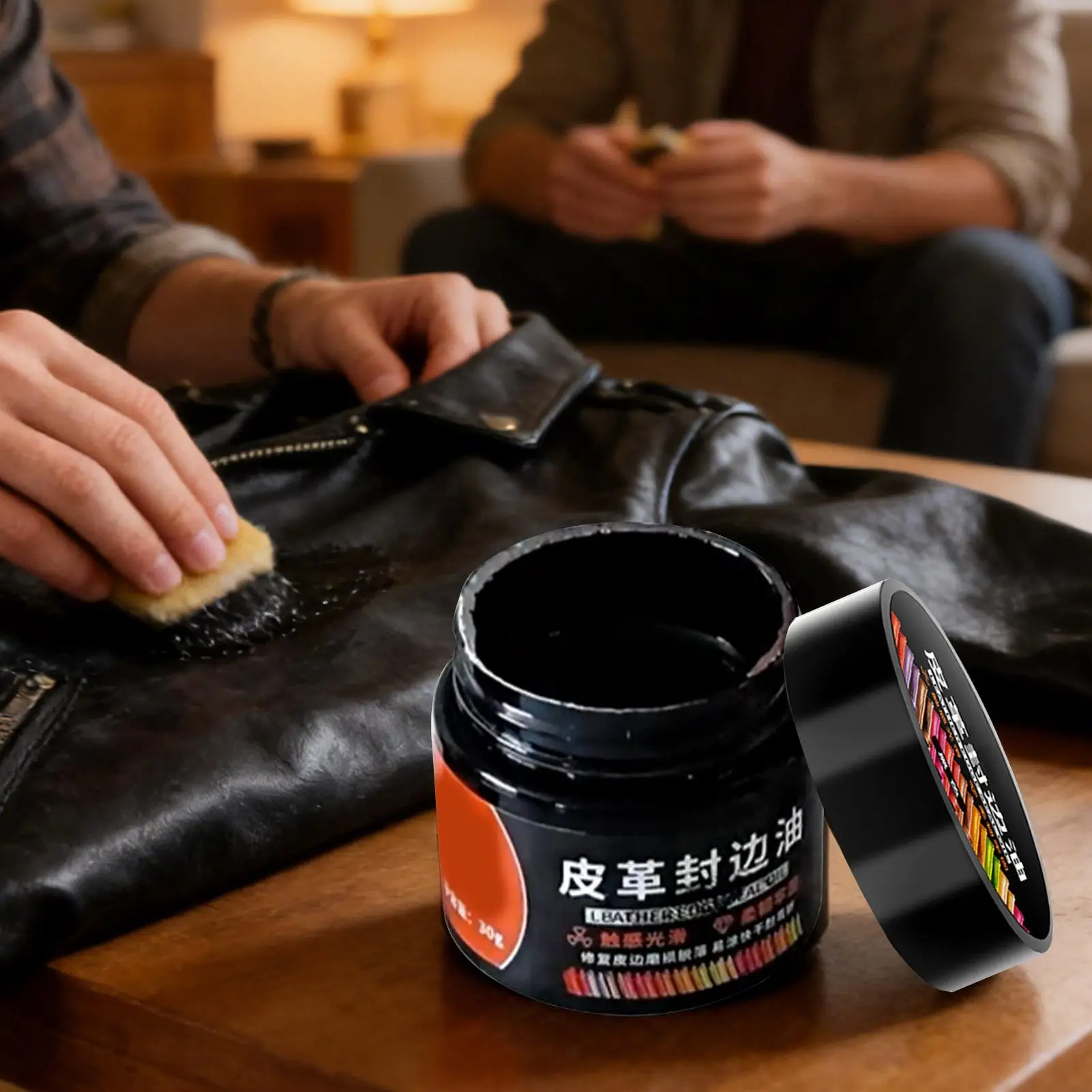Leather Dye Black 30g Protective Conditioner Restorer Black Leather Paint for Cracking Peeling Damage Wear Fading Shoes