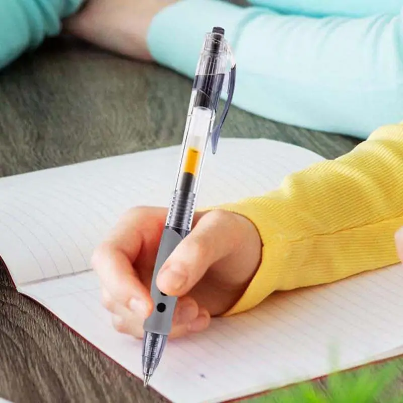 Ручки с тонким наконечником, выдвижная шариковая ручка, 10 шт., шариковые ручки 0,5 мм, шариковая ручка для детей, школы, письма, записей и подписей