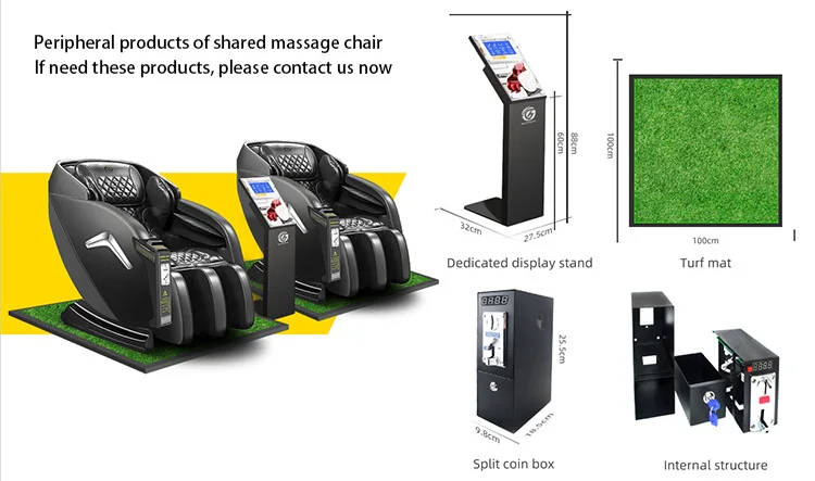 Commercial coin operated Shopping Malls Paper Currency Credit Card philippine Vending Massage Chair with payment system