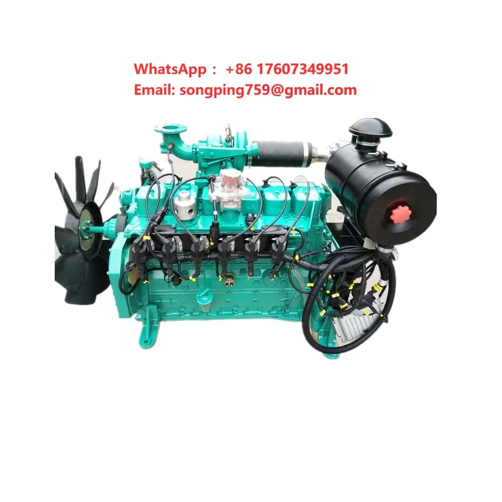 China Customized 85KW  Gas Engine JKB5.9-G85  LNG LPG CNG Natural Gas Biogas Engine with  Radiator
