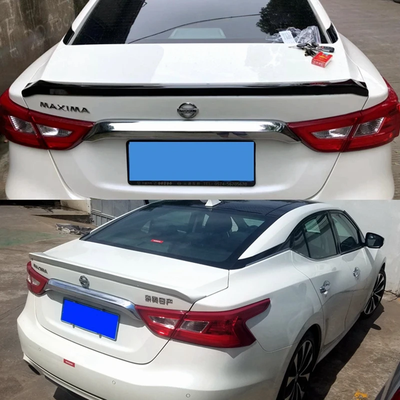 Alerón trasero de fibra de carbono para coche, accesorio deportivo de plástico ABS, para Nissan Maxima, años 2016 a 2020