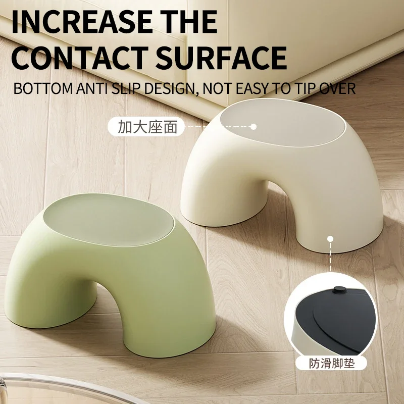 Stools Household Living Room Plastic Stools Children's Stools Low Stools Bathroom Stools Storage Stools Decorative Small Stools