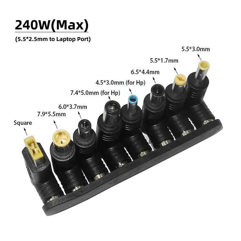 240W 5.5*2.5mm to Universal Notebook Adapter Dc Jack Female Plug Converter Laptop Charger Connector for Lenovo Hp Asus Acer