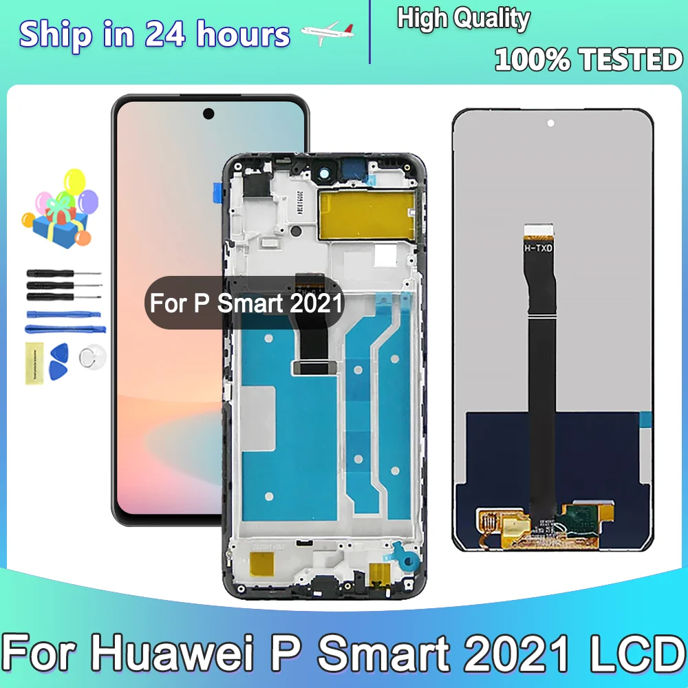 

AMOLED For Huawei P Smart 2021 LCD PPA-LX1 LX2 Display Touch Screen Digitizer For Huawei Honor X10 Lite DNN-LX9 For Huawei Y7A