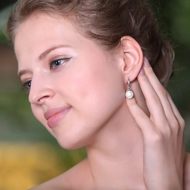 أقراط لؤلؤ من الفضة الإسترليني عيار 925، عصرية وبسيطة ورائعة، تصميم أنيق، هدية فاخرة، إكسسوار أنيق للنساء