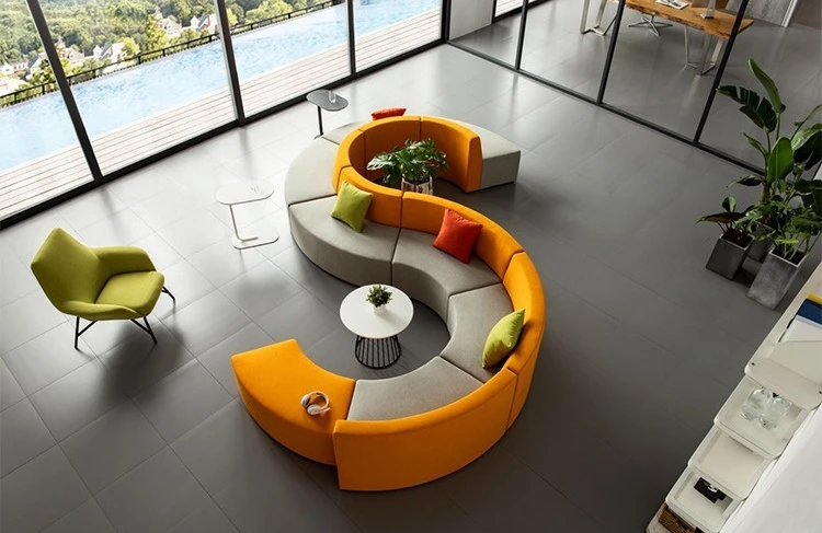 Soft decoration leisure sofa leisure combination sofa early education center leisure waiting sofa