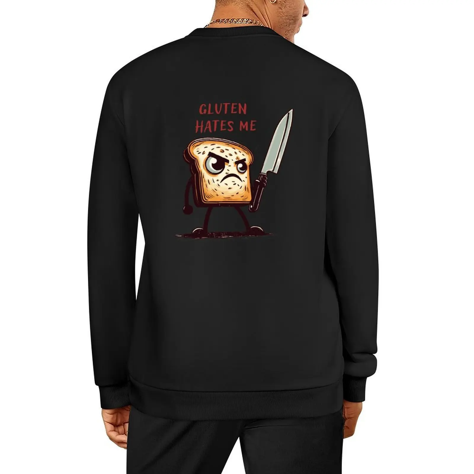 

Kawaii Gluten Hates Me Pullover men's clothing autumn new products anime clothes tracksuits autumn sweatshirt