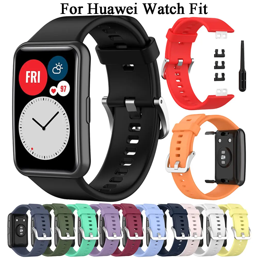 Silicone Watch band For Huawei Watch Fit Special Edition,Sport Wristband For Huawei Fit With Tool Replacement Bracelet Accessory