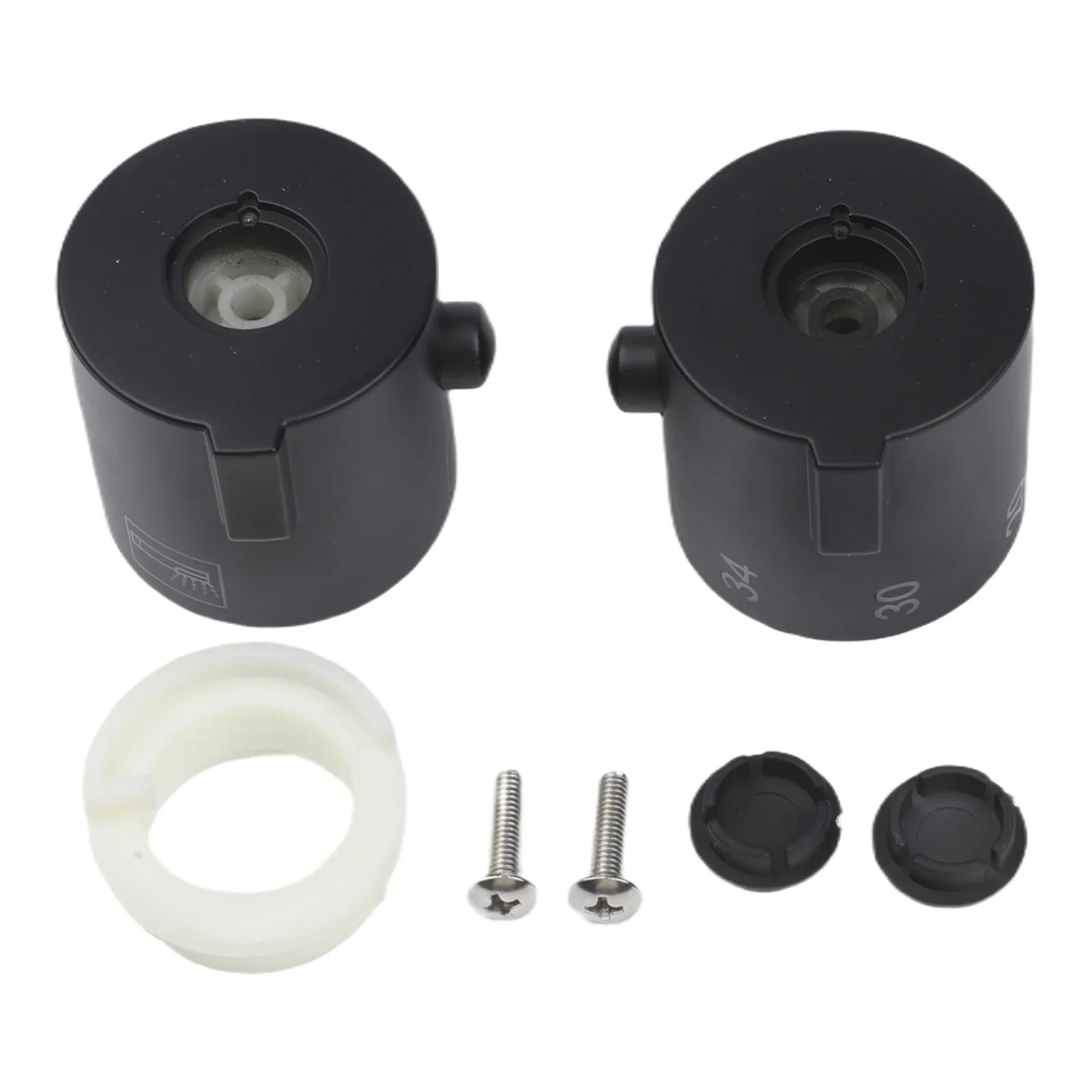

Shower Knob Thermostatic Handle Suits Top And Bottom Outlets Temperature Indicator Robust Construction Shower Handle