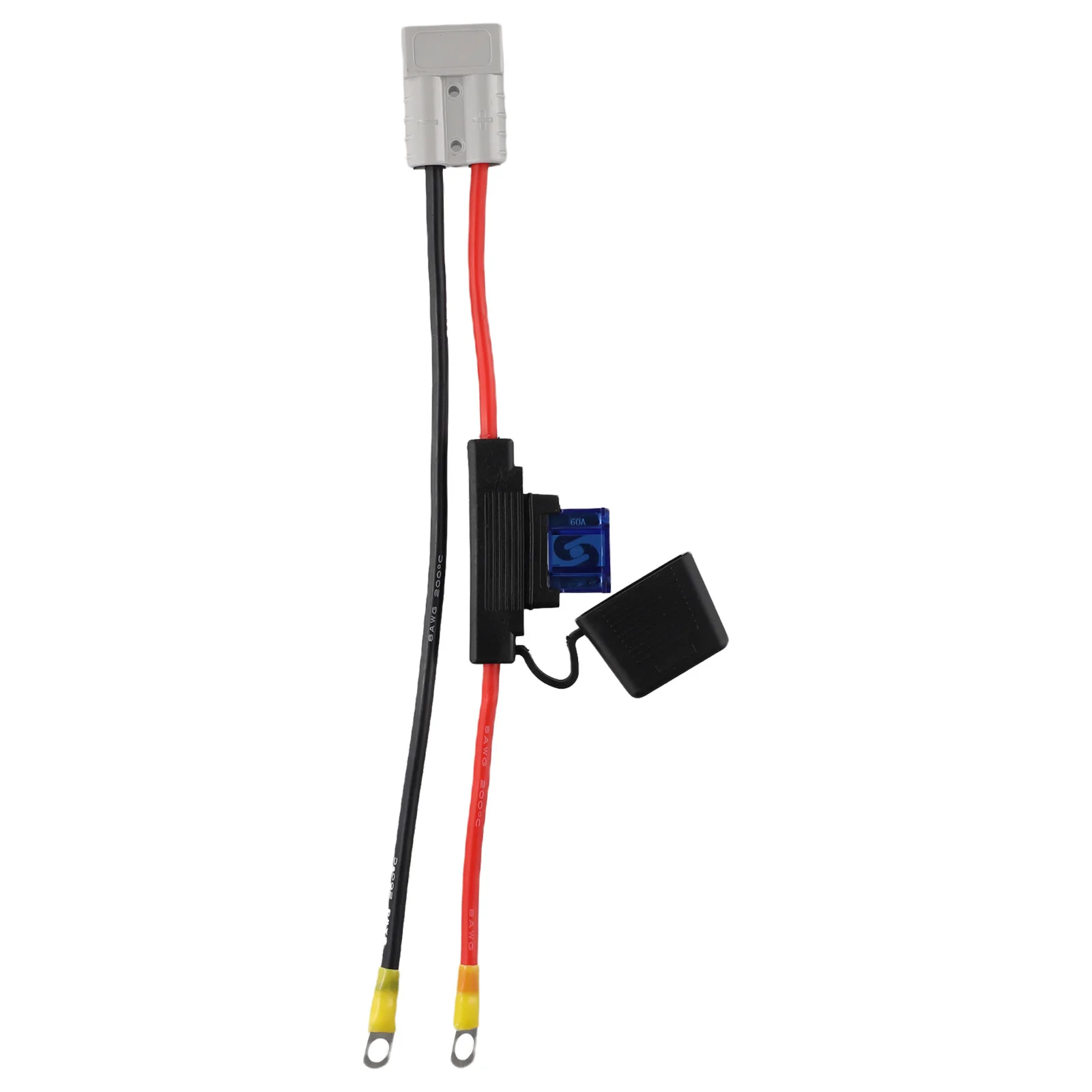 

30cm 8AWG Automotive Extension Cable with Premium Rubber Seals and 50A Connectors for Power Distribution Applications