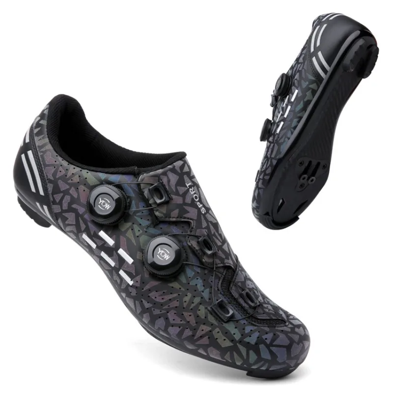 Cycling Sneaker MTB Men Sport Road Bike Boots Flat Racing Speed Sneakers Trail Mountain Bicycle Footwear Spd Pedal Cycling Shoes