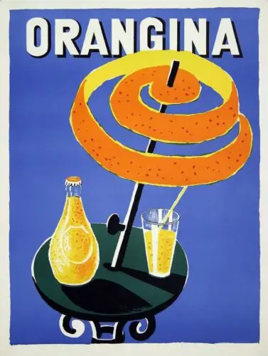 Orangina Vintage Retro Metall-Blechschild, Poster, Plakette, Garage, Wanddekoration, A4-Aluminium