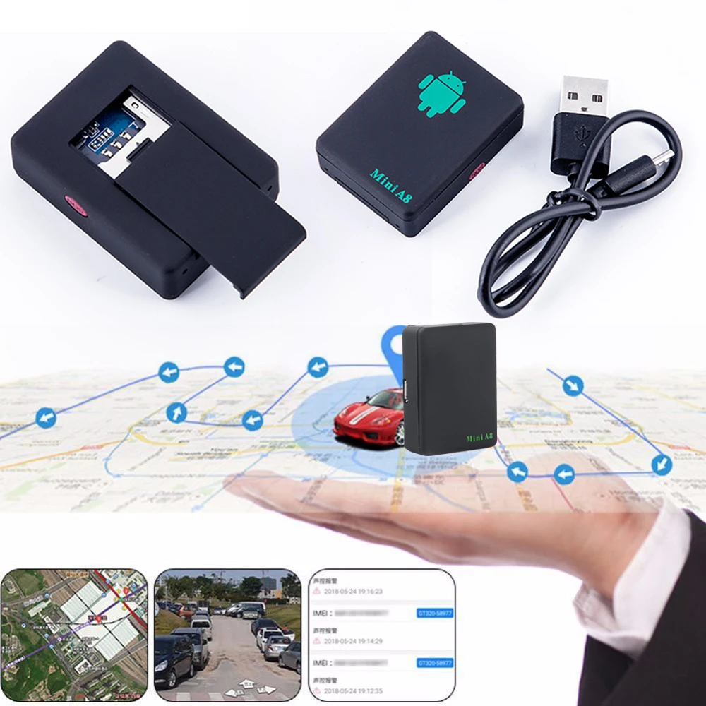 Mini A8 GPS Tracker Wireless Audio Listening Device GSM/GPRS Locator Tracking Device Anti Lost LBS Locator GPS Trackers