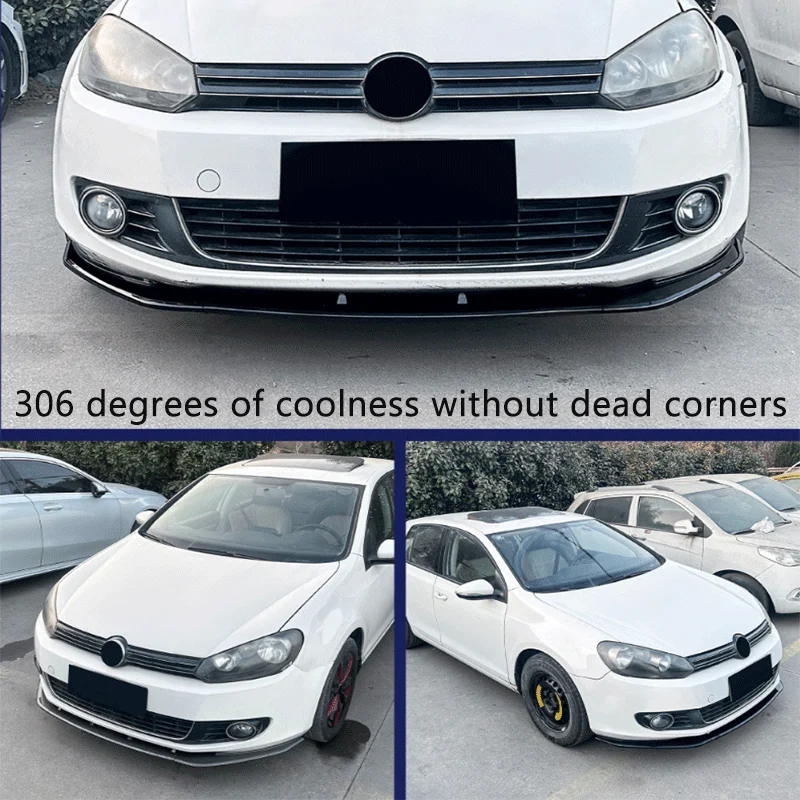 سيارة الجبهة حافة مصد السيارة المفسد ل Volkswagen VW Golf6 MK6 2008-2012 الوفير الناشر الفاصل السيارات الجسم أطقم اكسسوارات السيارات