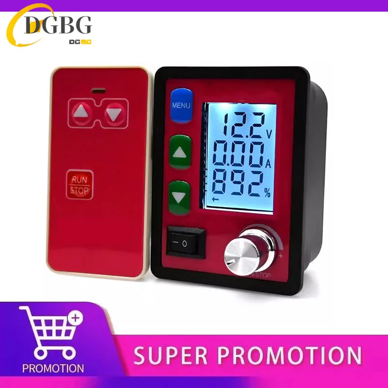 12V 15A Voltage Regulator PWM DC Motor Speed Controller PWM 12V 24V 48V Voltage Amp Display Remote control Forward Reverse Motor