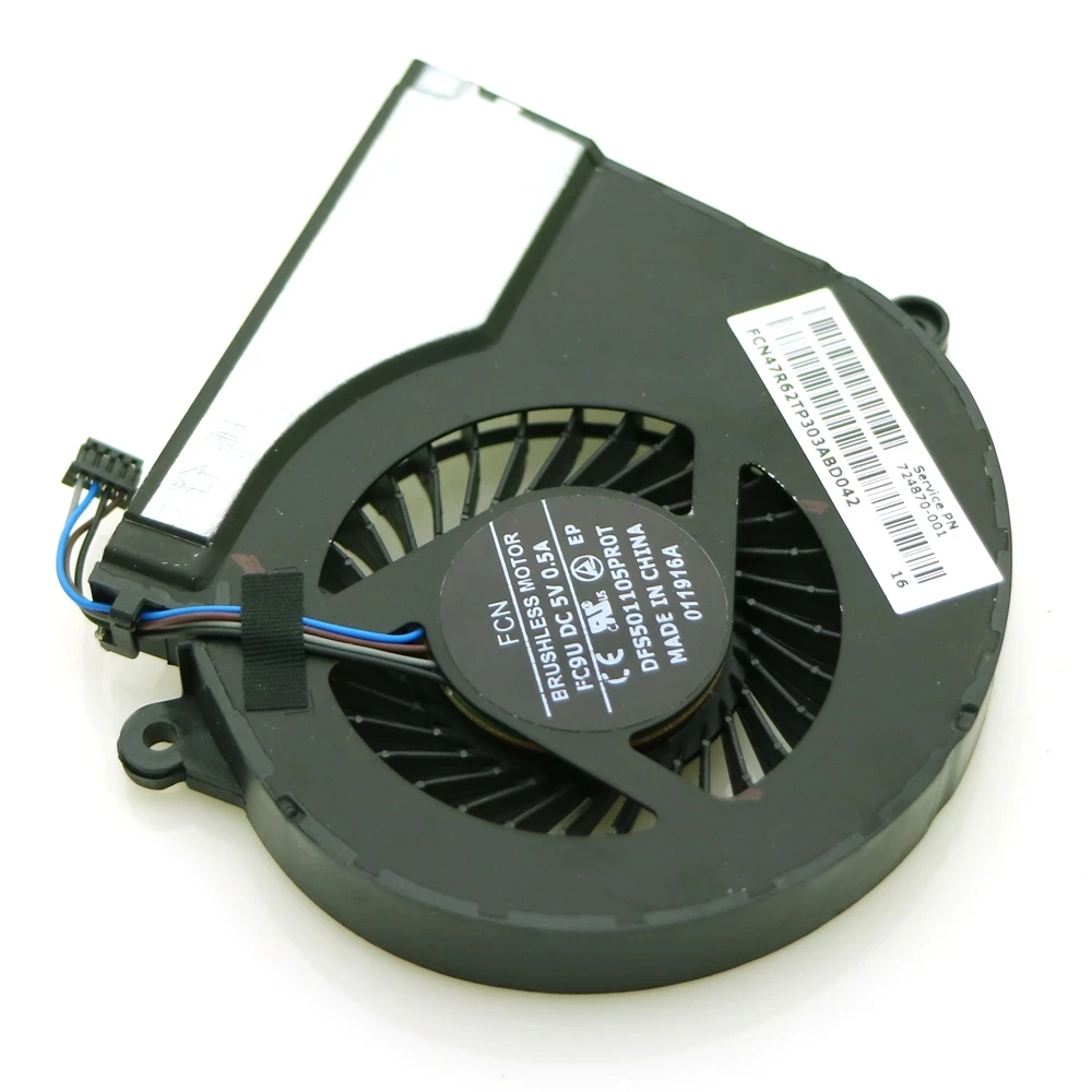 Gloednieuwe Dc 5V 0.40a 4Wire 4pin Voor Hp 15 17 TPN-Q117 Q118 Q122 Paviljoen 14 15 17-e Cpu Koeler Ventilator