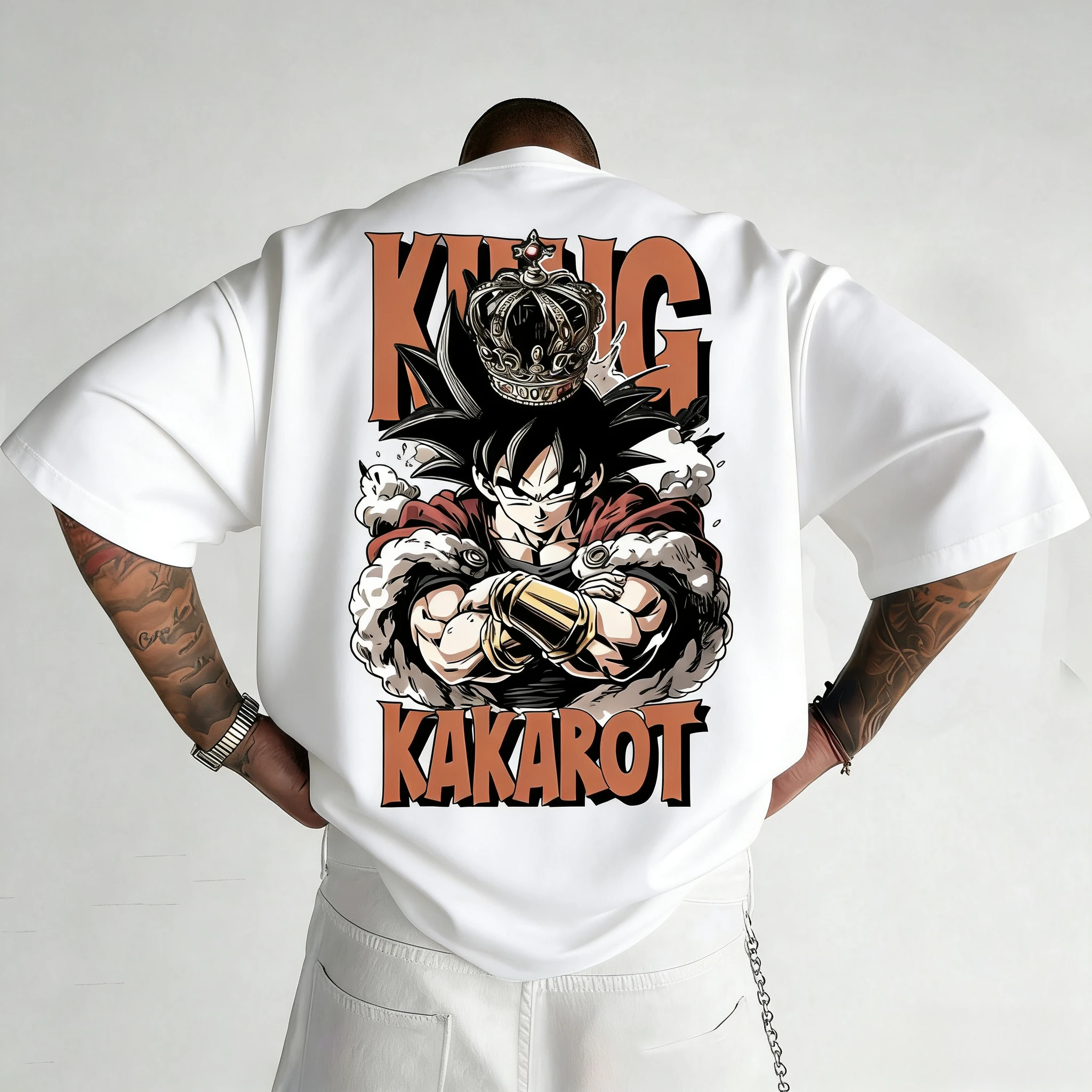 لعبة دراغون بول أنيمي جوكو مطبوعة القطن قصير الأكمام 2026 الصيف فضفاض رياضي الرجال والنساء المألوف جولة الرقبة تي شيرت #1