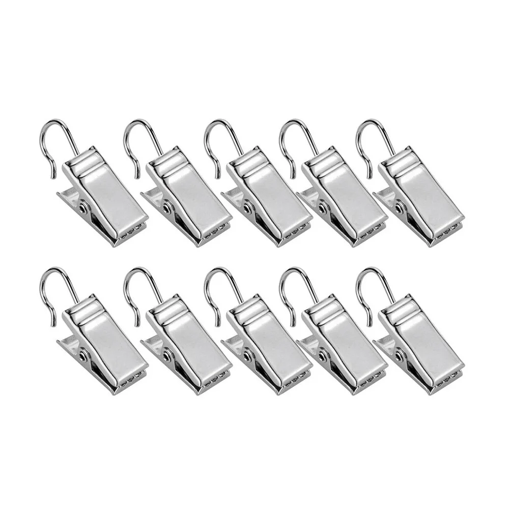 

30 Pcs Curtain Clips Metal Dustproof European Style Home Decor Socks Hats Clothing Hanger Outdoor Lamps Photos Party