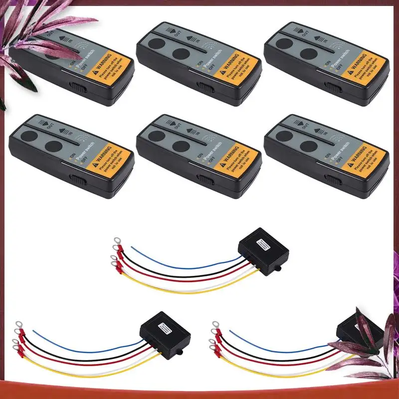 Durable 3Set 12V 24V 2.4G 50M Universal Car Wireless Winch Crane Remote Control Controller With Twin Handset Remote Range